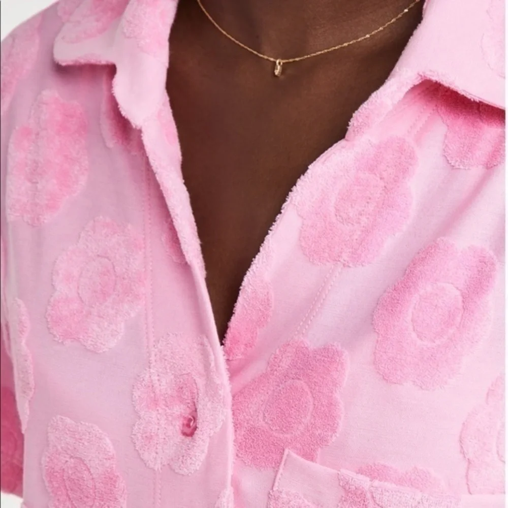 Frankie’s Bikinis Coco Terry Jacquard Top